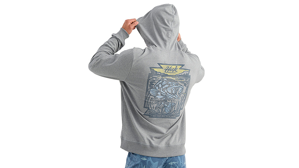 HUK Performance Fishing Edisto Bass Batch Terry Hoodie - Mens