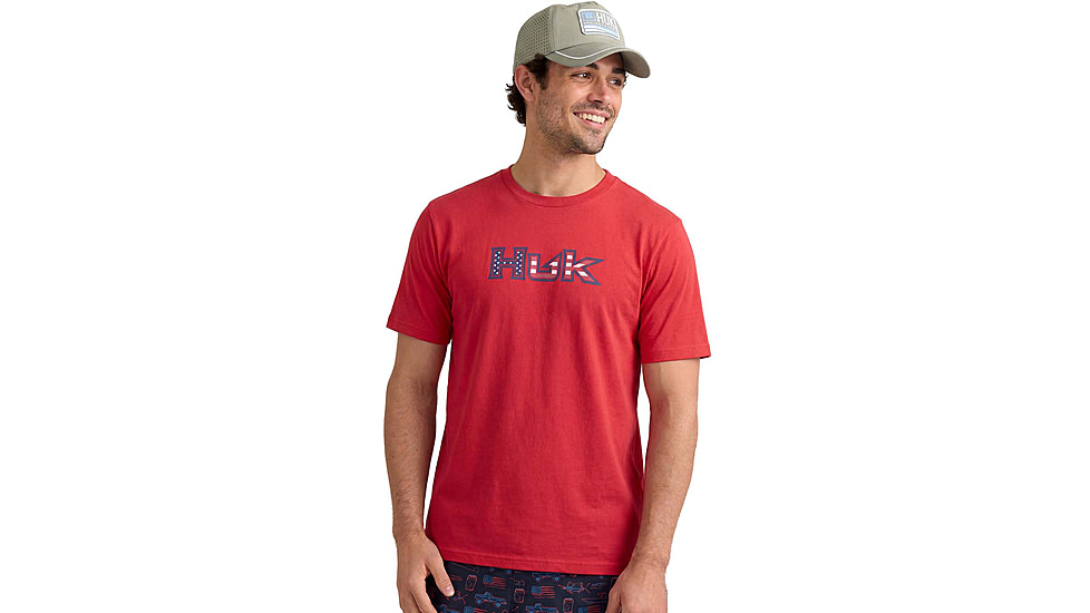HUK Performance Fishing Huk Americana Fill Short Sleeve T-Shirt - Mens