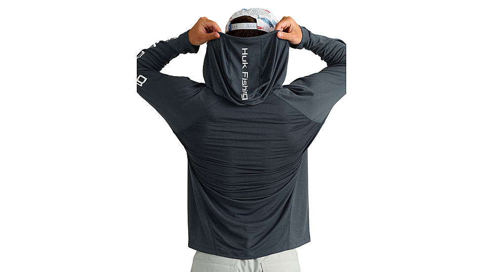 HUK Performance Fishing Icon Long Sleeve Hoodie - Mens