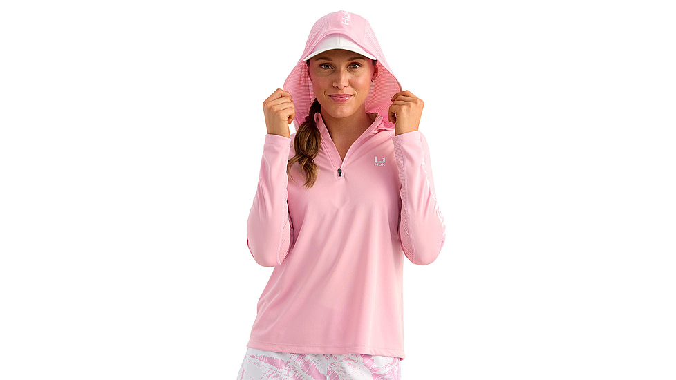 HUK Performance Fishing Icon Long Sleeve Hoodie - Womens