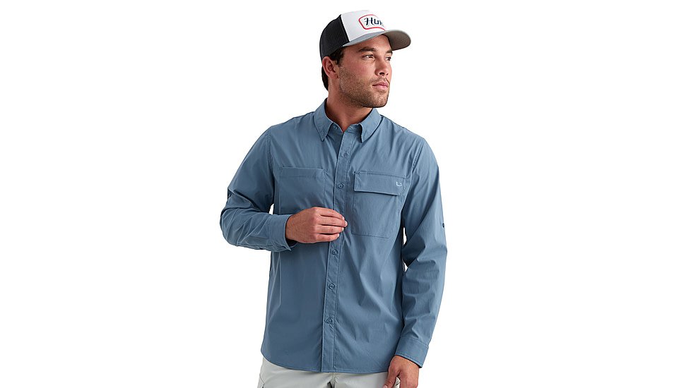 HUK Performance Fishing Icon Long Sleeve Shirt - Mens