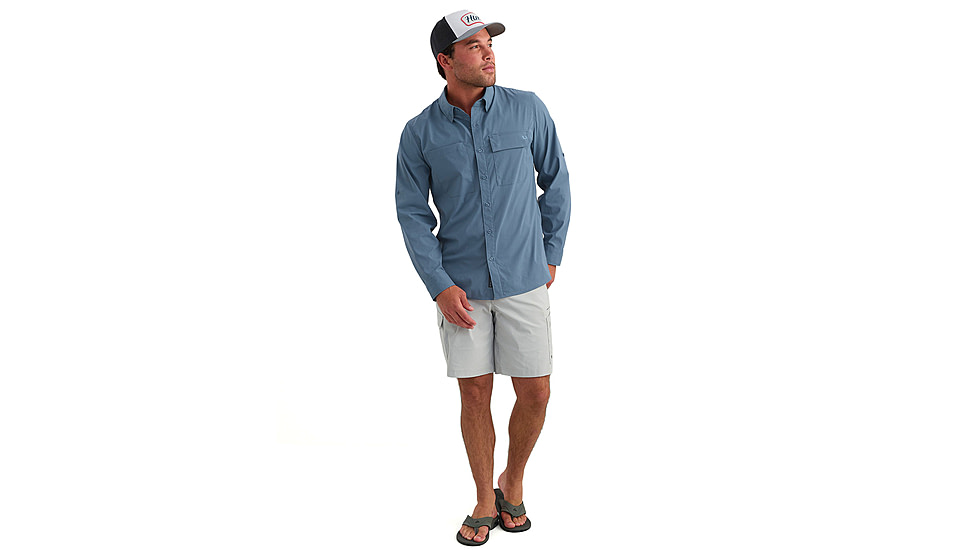 HUK Performance Fishing Icon Long Sleeve Shirt - Mens