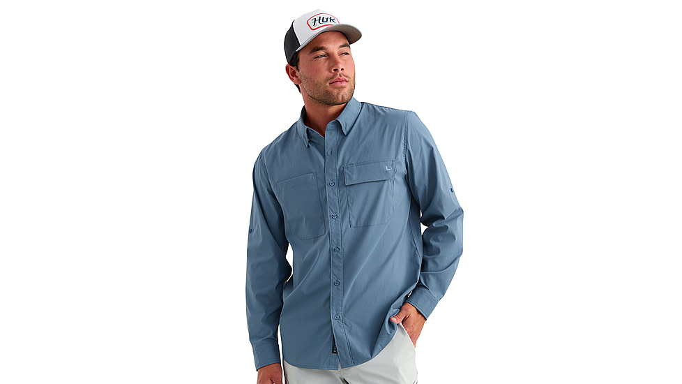 HUK Performance Fishing Icon Long Sleeve Shirt - Mens