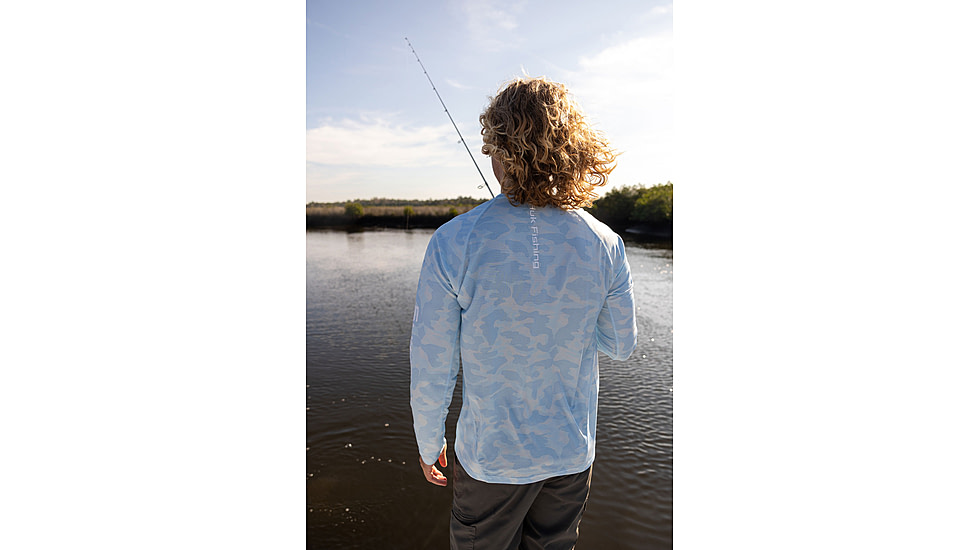 HUK Performance Fishing Icon Printed Crew - Mens