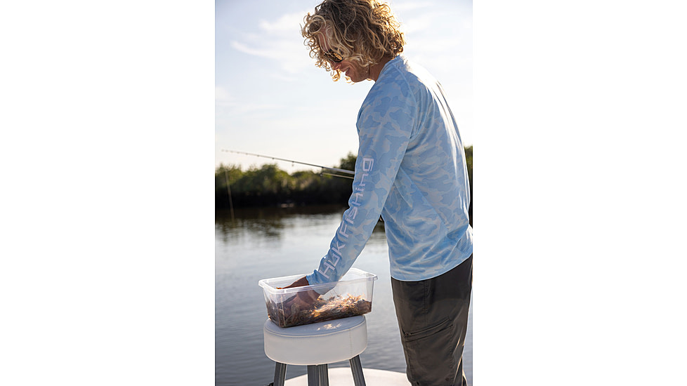 HUK Performance Fishing Icon Printed Crew - Mens