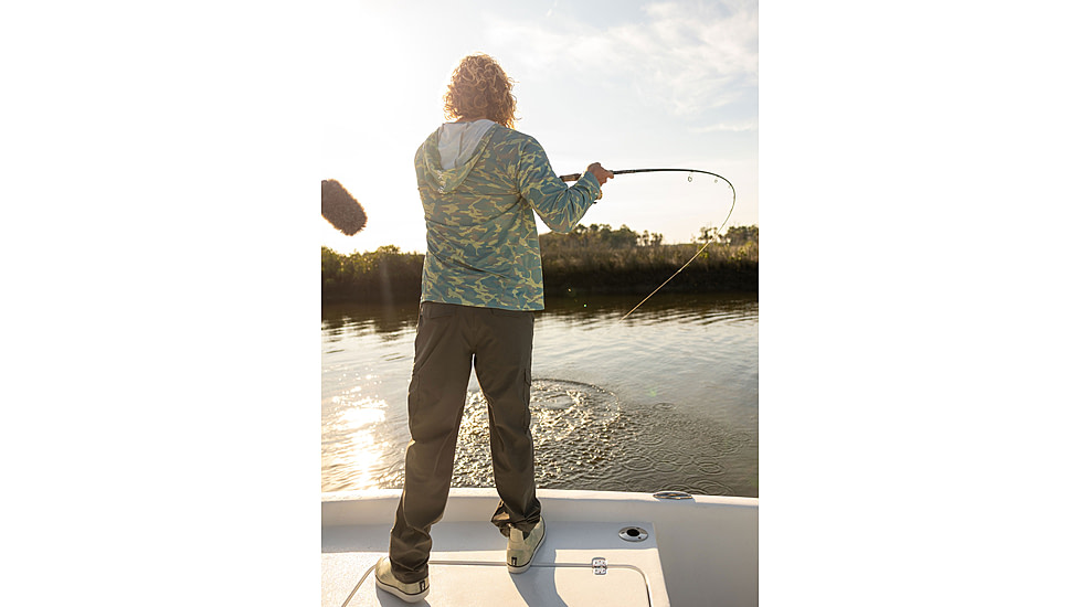 HUK Performance Fishing Icon Printed Long Sleeve Hoodie - Mens