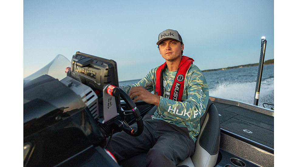 HUK Performance Fishing Icon Printed Long Sleeve Hoodie - Mens