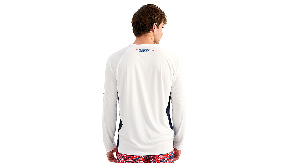 HUK Performance Fishing Pursuit Americana Fill Long Sleeve Crew - Mens
