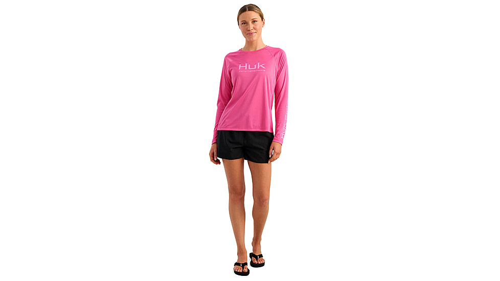 HUK Performance Fishing Pursuit Crew Solid - Womens