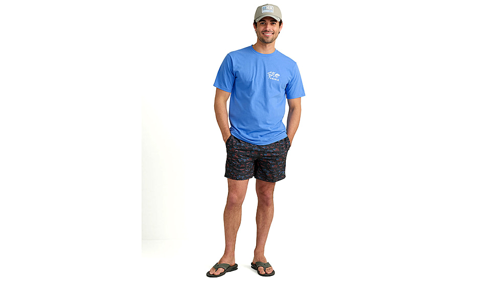 HUK Performance Fishing Pursuit Kc Printed Volley Short - Mens
