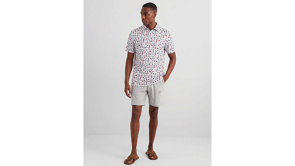 HUK Performance Fishing Pursuit Printed Polo - Mens