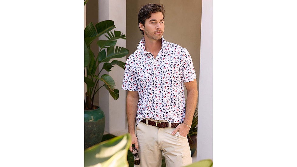HUK Performance Fishing Pursuit Printed Polo - Mens