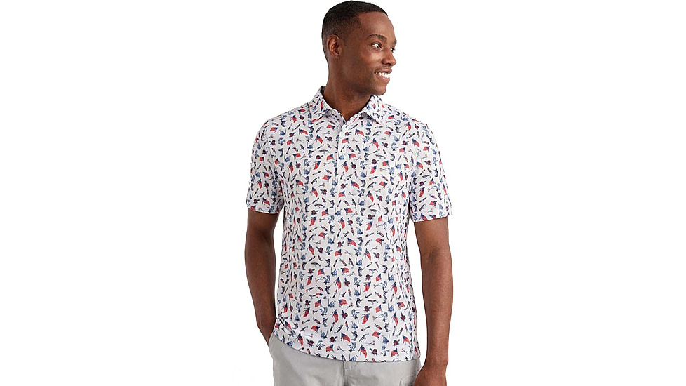 HUK Performance Fishing Pursuit Printed Polo - Mens