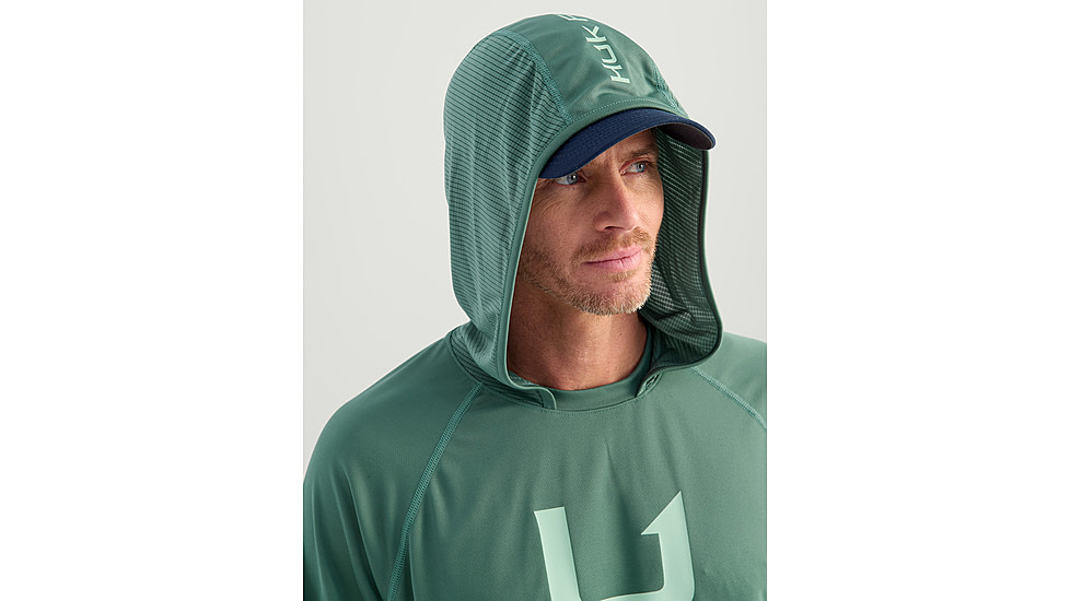 HUK Performance Fishing Icon Hoodie - Mens, North Atlantic, Extra Large, H1200574-365-XL