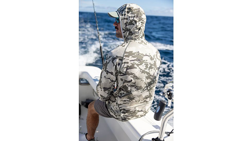 HUK Performance Fishing Icon Kc Printed Hoodie, Moss2, 2XL, H1200585-317-XXL