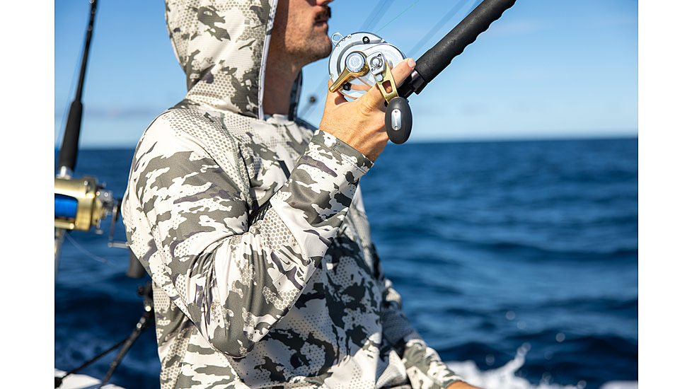 HUK Performance Fishing Icon Kc Printed Hoodie, Moss2, 2XL, H1200585-317-XXL