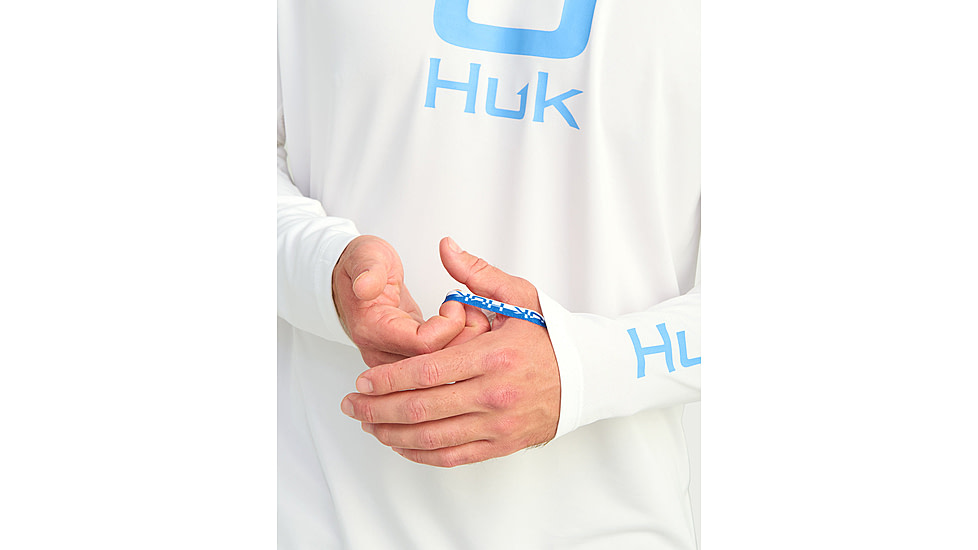 HUK Performance Fishing Icon Long Sleeve Performance Crew - Mens, White, 2XL, H1200573-100-XXL