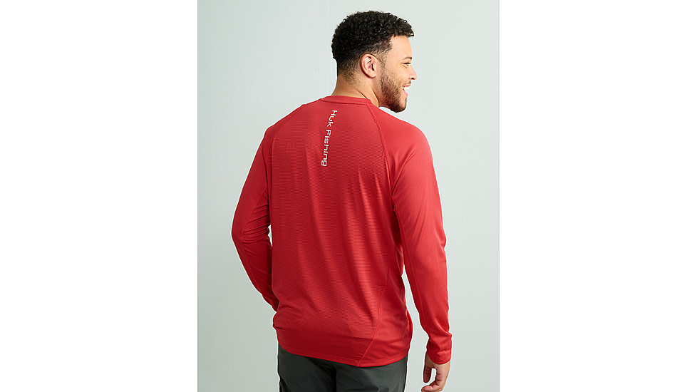 HUK Performance Fishing Icon Long Sleve Crew - Mens, Channel Marker, Extra Large, H1200573-624-XL