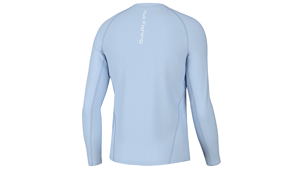 HUK Performance Fishing Icon LS Crew Shirt - Mens, Ice Water, M, H1200573-476-M