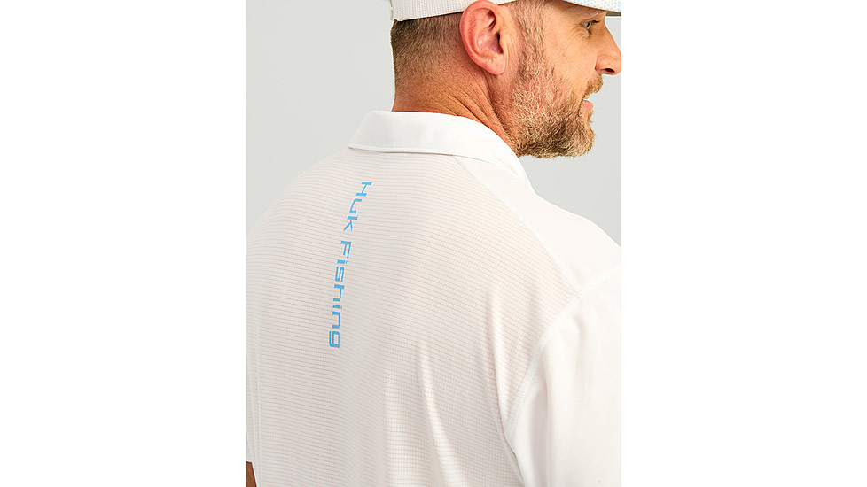 HUK Performance Fishing Icon Performance Polo - Mens, White, Extra Large, H1200639-100-XL