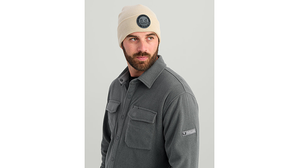 HUK Performance Fishing Jetty Shacket - Mens, Volc Ash Hthr, Small, H1300114-015-S