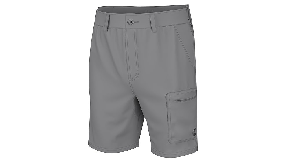 HUK Performance Fishing Nxtlvl 7 Short - Mens, Overcast Grey, Large, H2000173-032-L
