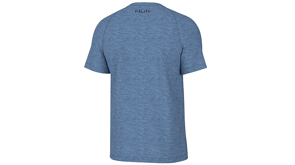 HUK Performance Fishing Performance Tee SS Cationic Heather - Mens, Quiet Hrbr Hthr, L, H1200618-509-L