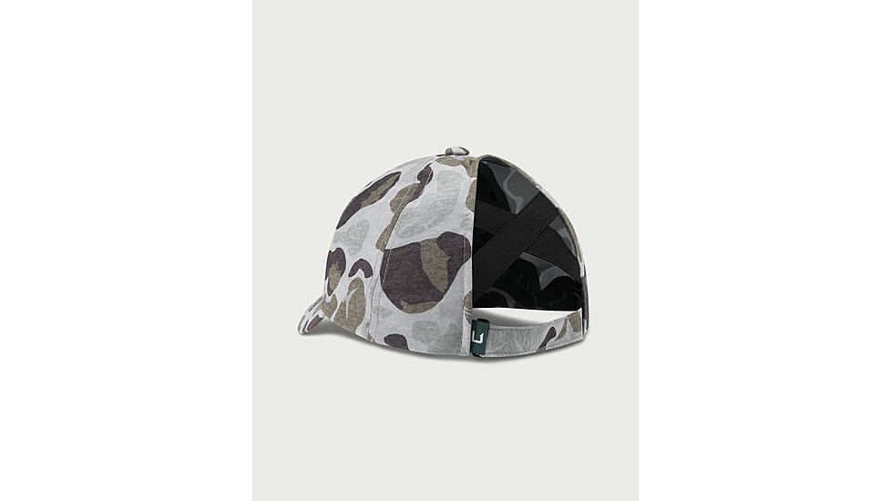 HUK Performance Fishing Pony Tail Ball Cap Kc Print - Womens, Volcanic Ash, 1, H6300064-013-1