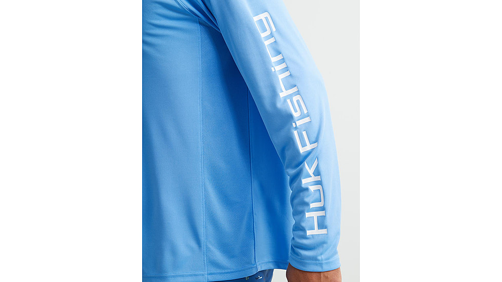 HUK Performance Fishing Pursuit Performance Long Sleeve Crew - Mens, Marolina Blue, 2XL, H1200524-420-XXL