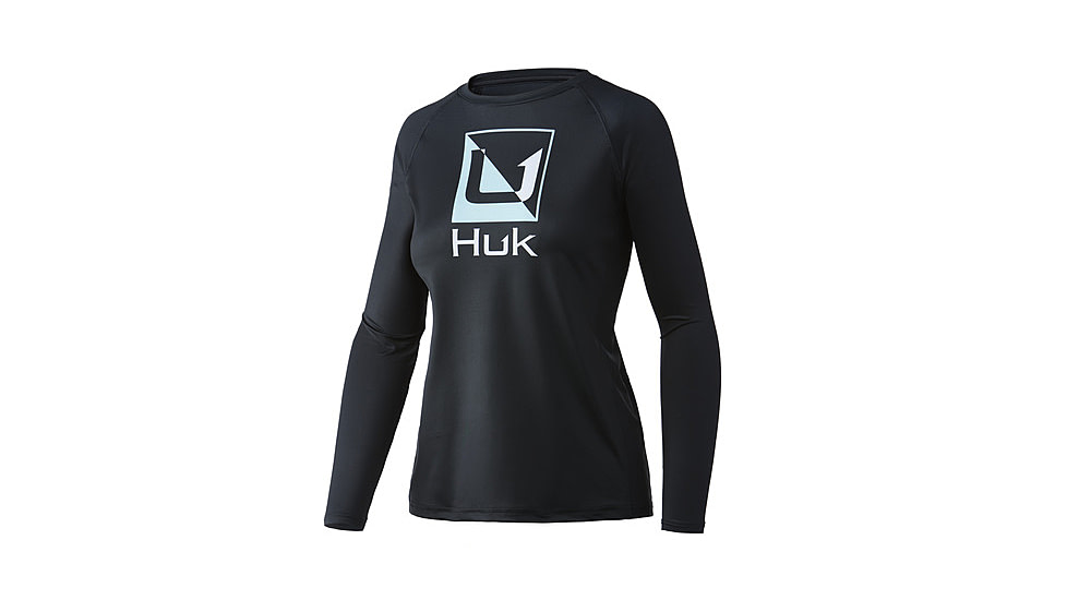 HUK Performance Fishing Reflection Pursuit Long-Sleeve Shirt - Women's, Medium, Black, H6120114-001-M