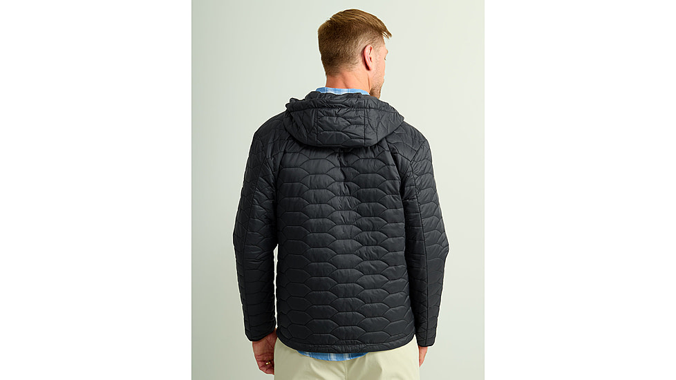 HUK Performance Fishing Scale Hooded Jacket - Mens, Black, Medium, H4000151-001-M