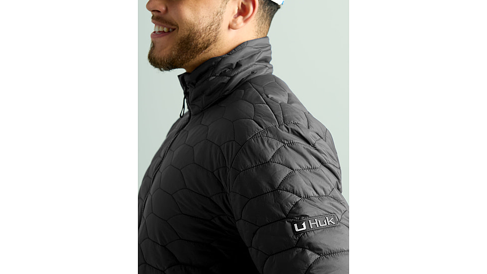 HUK Performance Fishing Scale Jacket - Mens, Black, Medium, H4000156-001-M