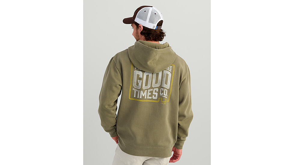 HUK Performance Fishing Tight Lines Cotton Fleece Hoodie - Mens, Moss, Medium, H1300129-316-M