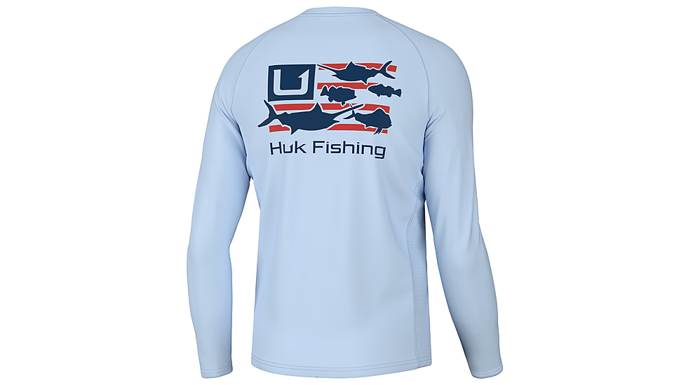 HUK Performance Fishing Trophy Flag Pursuit - Mens, Ice Water, L, H1200602-476-L