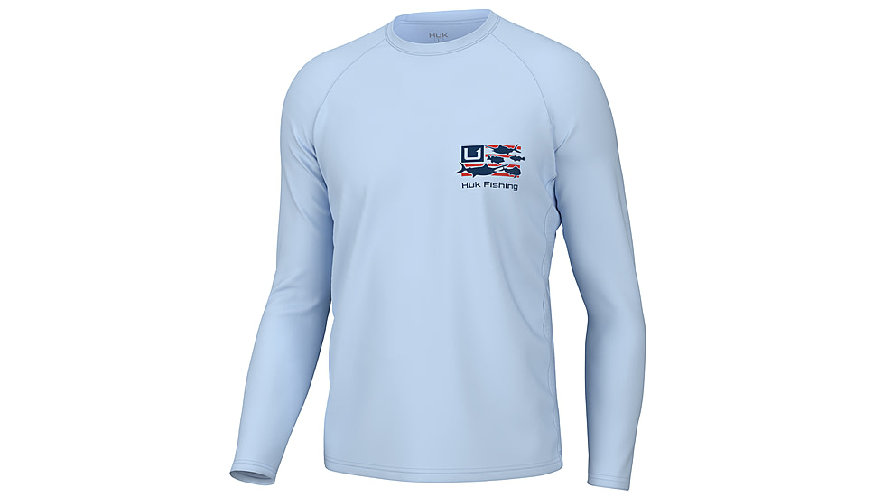 HUK Performance Fishing Trophy Flag Pursuit - Mens, Ice Water, L, H1200602-476-L