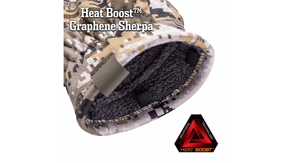 Huntworth Barrow Heat Boost Windproof Softshell Hunting Glove - Mens, Disruption, Large, E-1436-DC-L