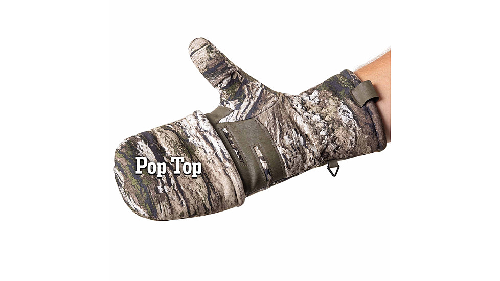 Huntworth Colborne Heat Boost Windproof Hunting Pop-Top Glove - Mens, Tarnen, Extra Large, E-1436-TRN-XL