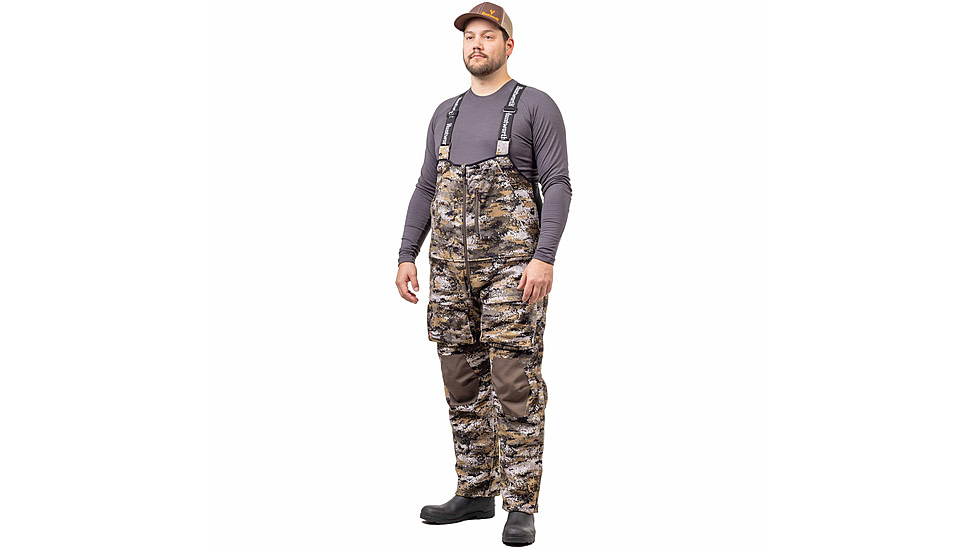 Huntworth Elkins Mid Weight Windproof Soft Shell Bib Overalls - Mens, Disruption, 4XL, E-9610-DC-4XL