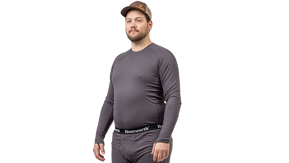 Huntworth Casper Heat Boost Heavyweight Base Layer Shirt - Men's, Dark Gray, Extra Large, E-9604-DG-XL