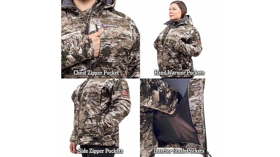 Huntworth Matterhorn Heat Boost Heavyweight/Waterproof Hunting Jacket - Women's, Tarnen, Small, E-9606-W-TRN-S