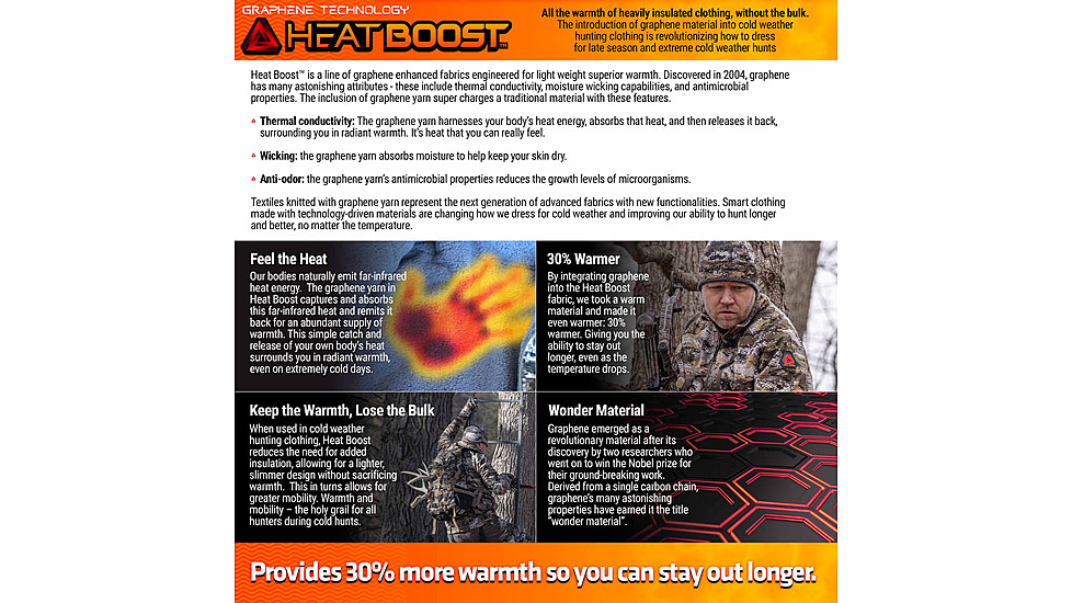 Huntworth Casper Heat Boost Heavyweight Base Layer Shirt - Men's, Dark Gray, Extra Large, E-9604-DG-XL