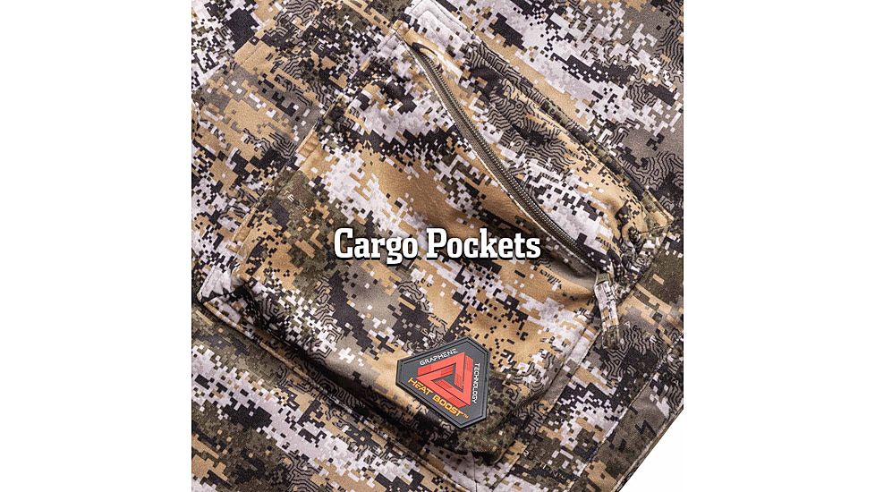 Huntworth Matterhorn Heat Boost Heavyweight Waterproof Lined Hunting Bib Overalls - Mens, Disruption, Extra Large, E-9541-DC-XL
