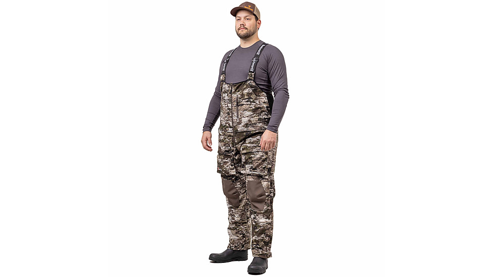 Huntworth Mid Weight Windproof Soft Shell Bib Overalls - Mens, Tarnen, Medium, E-9610-TRN-M