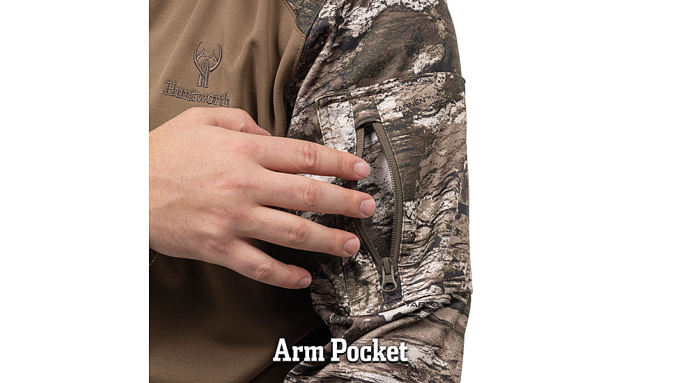Huntworth Lifestyle Performance Fleece Hoodie - Men's, Walnut / Tarnen, Extra Large, E-9198-WLT/TRN-XL