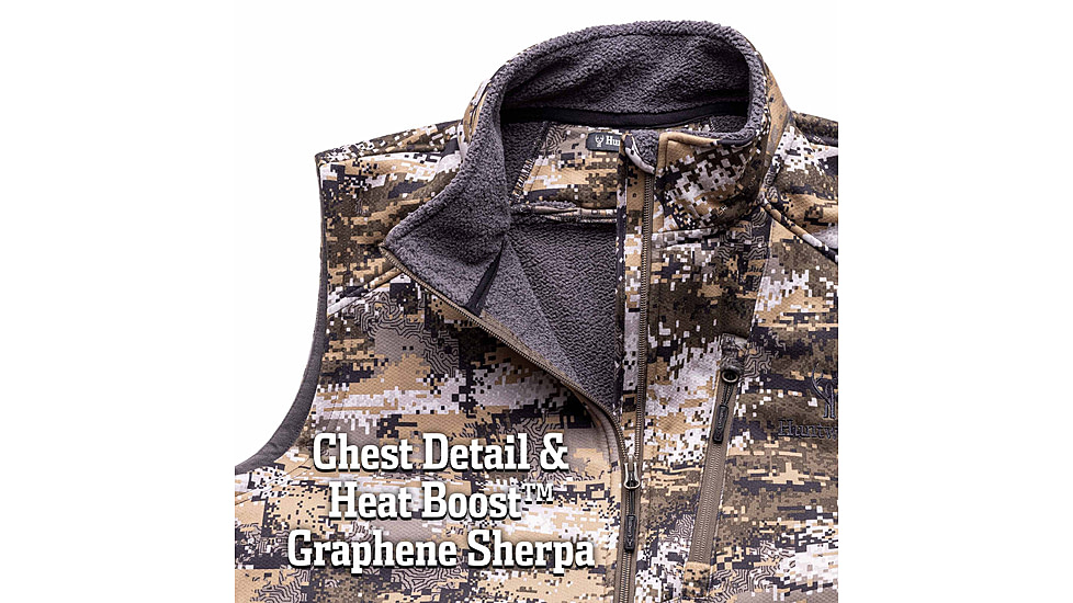 Huntworth Saskatoon Heat Boost Heavyweight Windproof Softshell Vest - Mens, Disruption, Medium, E-9544-DC-M