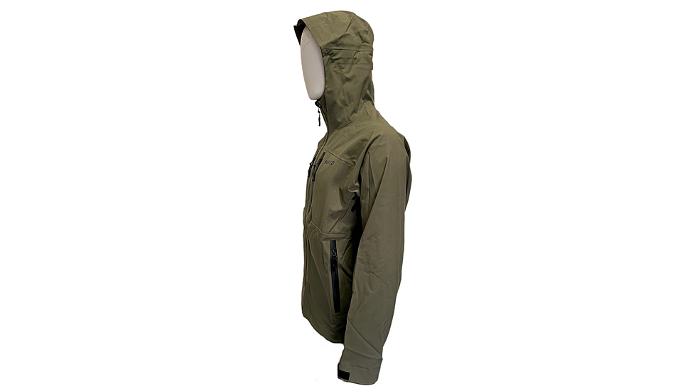 Huto Lifestyle Bone Dry Rain Jacket, Green/Grey, Extra Large, BNERN-JCKT-GRYGRN-XL