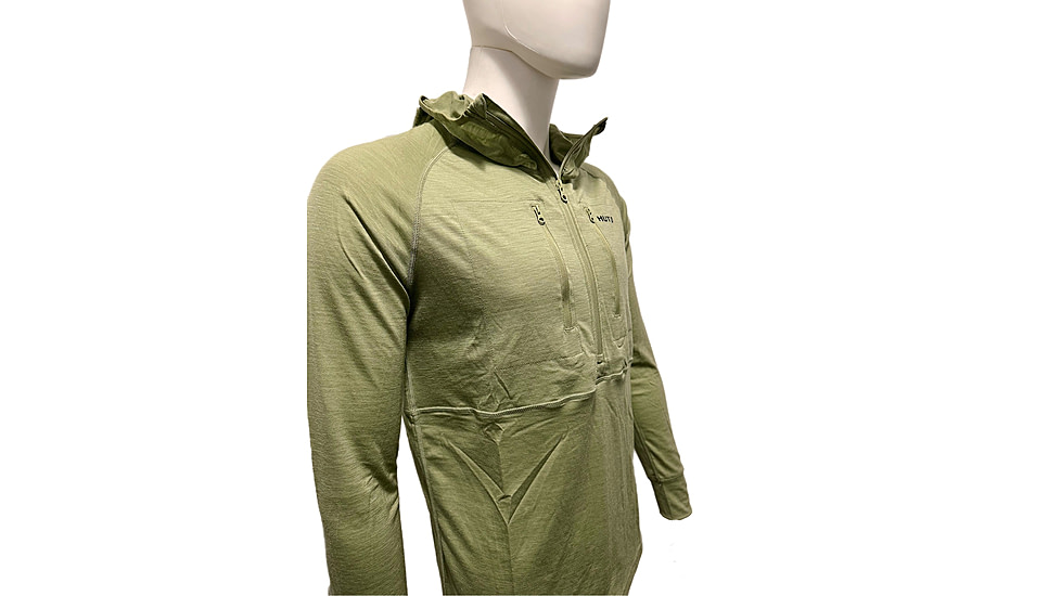 Huto Lifestyle Merino Wool 150GSM Base Layer Hoodie, Ranger Green, 3XL, MR-BSLYR-HDIE-RNGGRN-XXXL