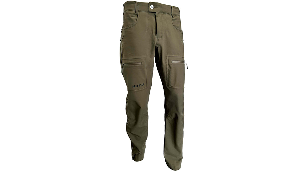 Huto Lifestyle Multi Climate Water Resistant Hunting Pants, Army Green, 36x33, MLTCLIM-PNT-ARMGRN-36