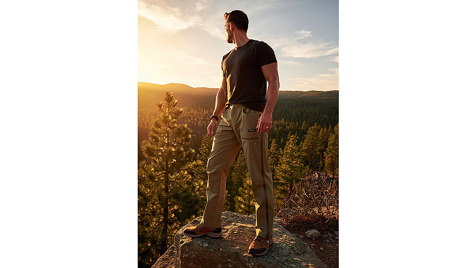 Huto Lifestyle Multi Climate Water Resistant Hunting Pants, Army Green, 40x33, MLTCLIM-PNT-ARMGRN-40