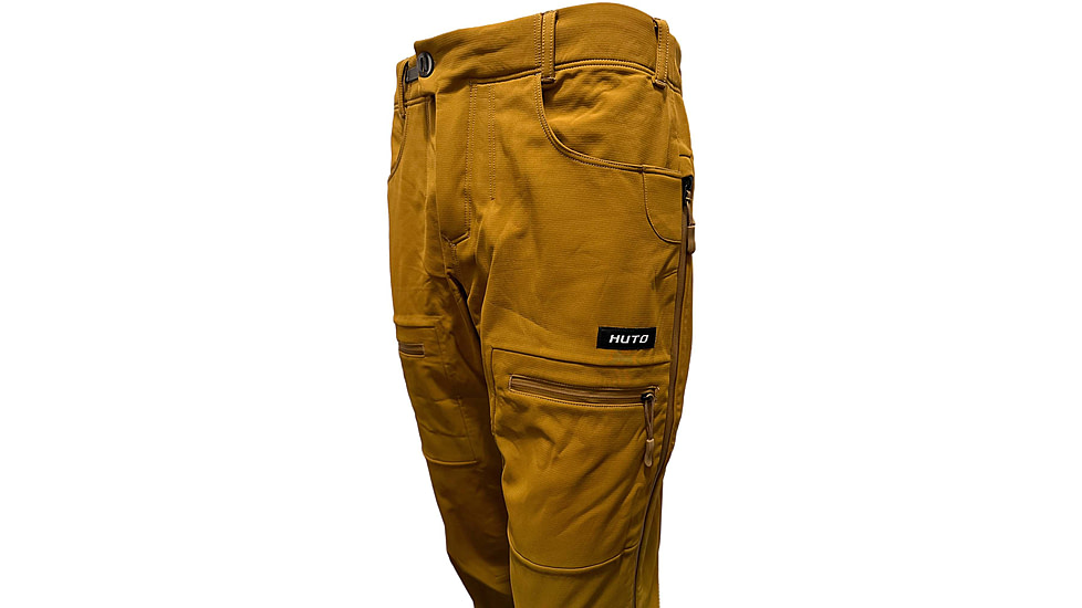 Huto Lifestyle Multi Climate Water Resistant Hunting Pants, Mustard Brown, 36x33, MULTCLIM-PNT-CYTBRN-36